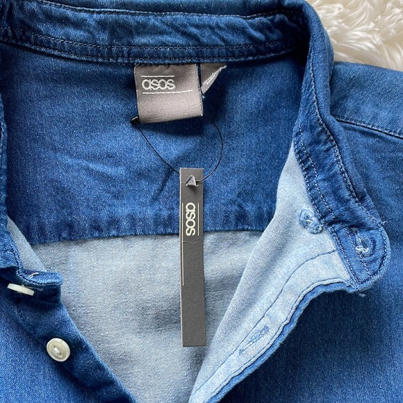 ASOS denim button down tee - Picture 3 of 3